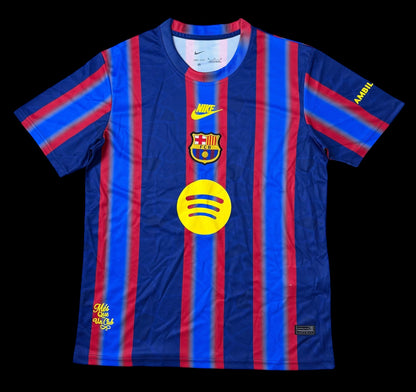 Maillot de football FC Barcelone domicile bleu et rouge rayé pour homme, logo Nike et blason du club, sponsor Spotify. My Store 4