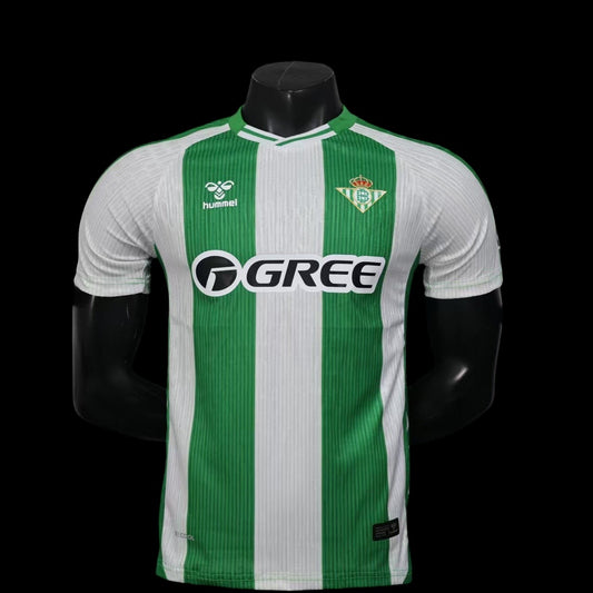 Maillot de football My Store homme, vert et blanc rayé, col rond, tissu respirant, idéal pour le sport.