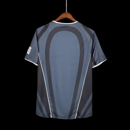Maillot de football homme My Store 4It gris anthracite, noir et blanc, col rond, manches courtes, tissu respirant.