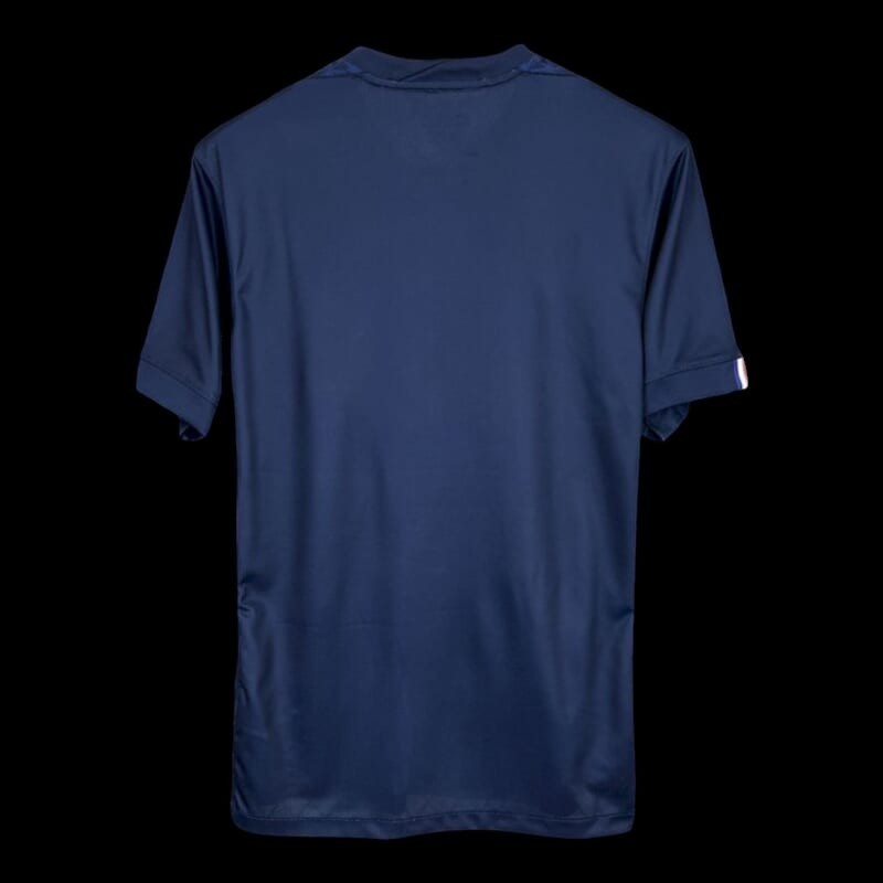 Maillot de football domicile bleu marine pour homme My Store 4, tissu respirant, logo PSG, coupe moderne.