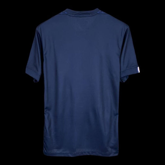 Maillot de football domicile bleu marine pour homme My Store 4, tissu respirant, logo PSG, coupe moderne.